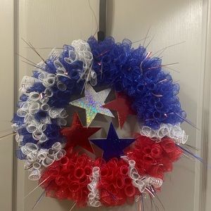 Hand made patriotic wreath
